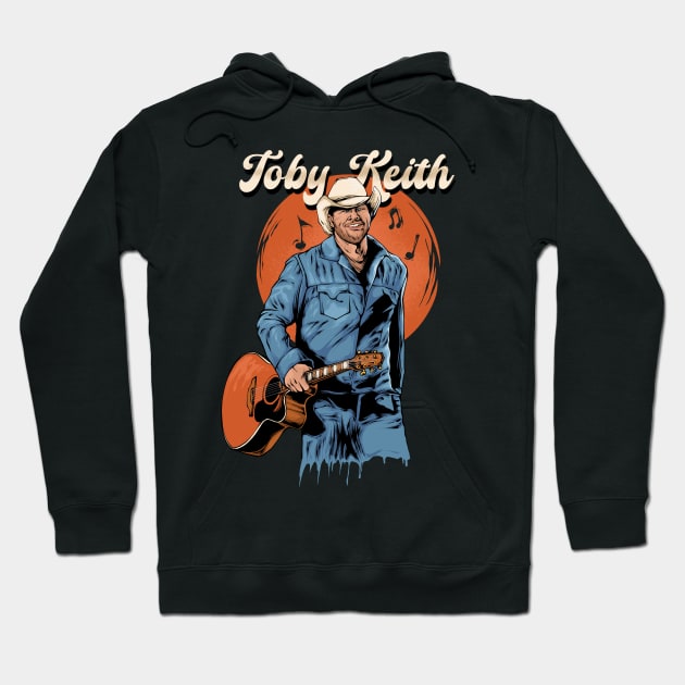 Toby Keith in vintage Hoodie by krosak supply